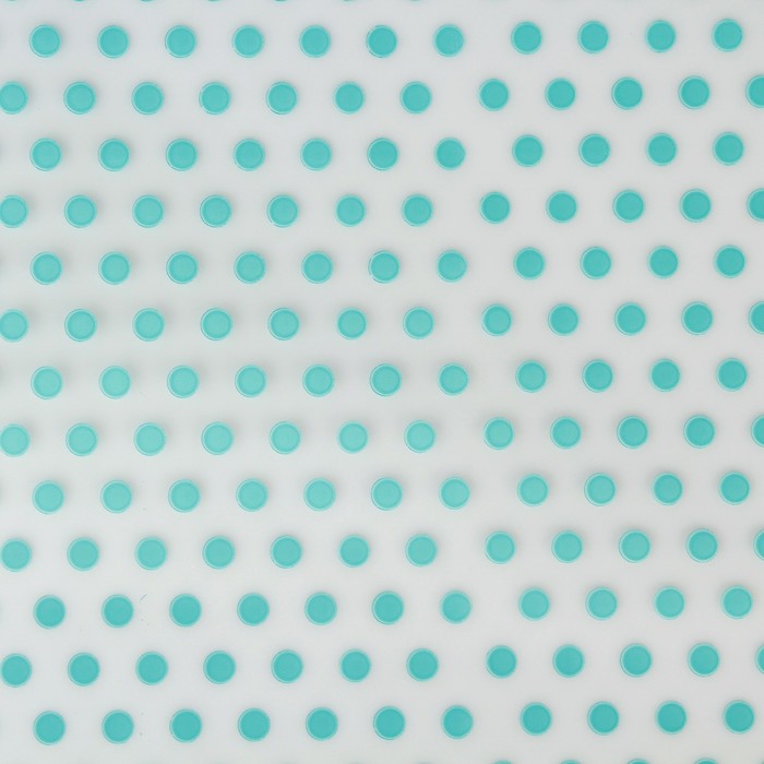 Пленка для цветов и подарков матовая "Горошек" тиффани 0.6 х 8.2 м, 35 мкм