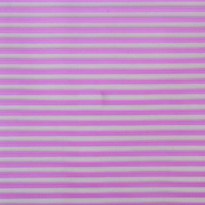 Пленка для цветов и подарков матовая "Полоски" сиреневый 0.6 х 8.2 м, 35 мкм