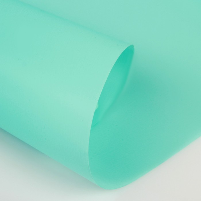 Пленка для цветов и подарков матовая бирюза 0.6 х 8.2 м, 40 мкм