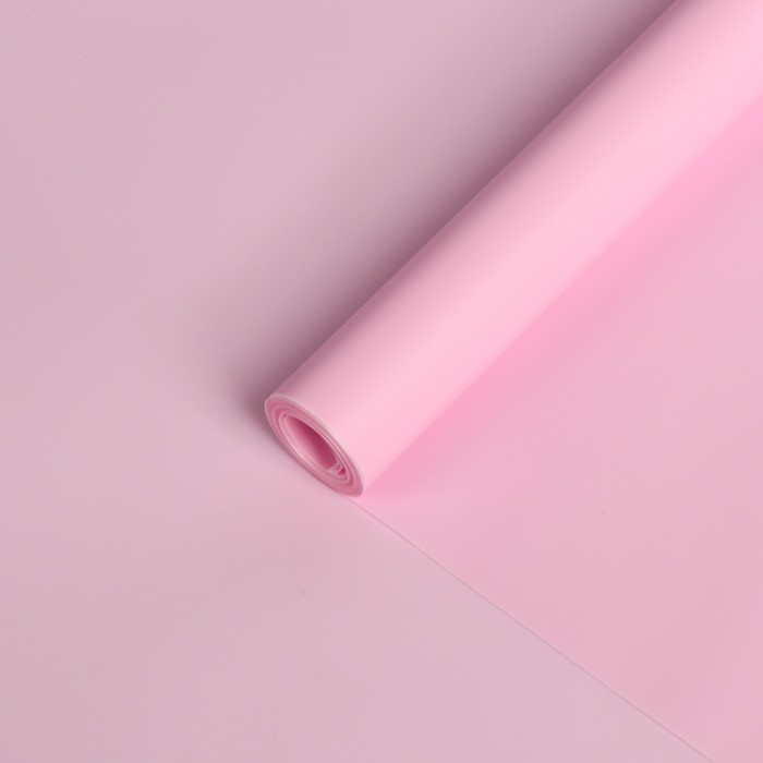 Пленка для цветов, матовая, пудра светлая, 0,6 х 10,4 м