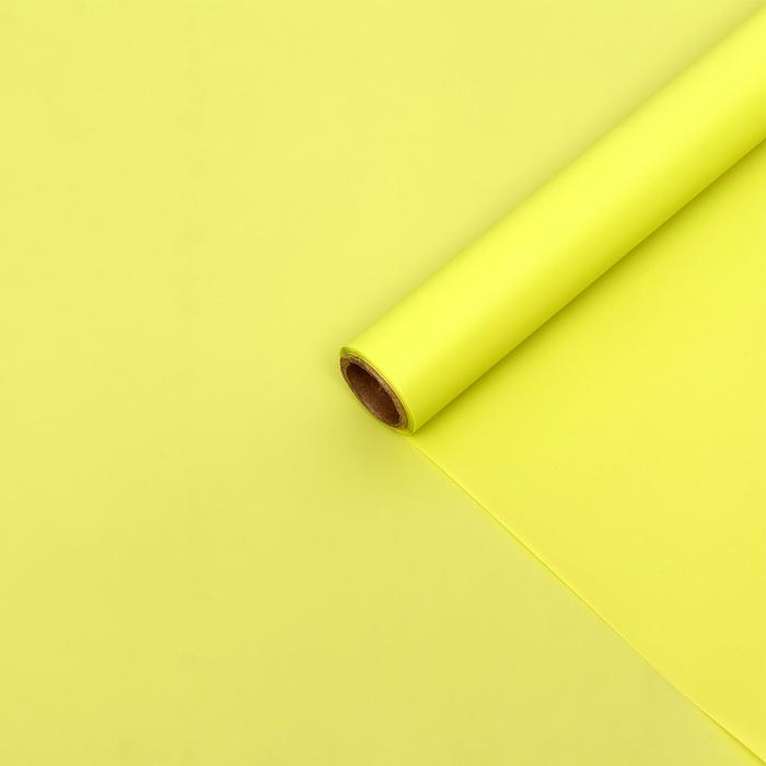 Пленка для цветов и подарков матовая светло-салатовый 0.6 х 8.2 м, 40 мкм