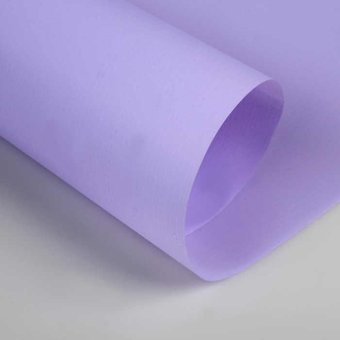 Пленка для цветов и подарков матовая светло-фиолетовый 0.6 х 8.2 м, 40 мкм