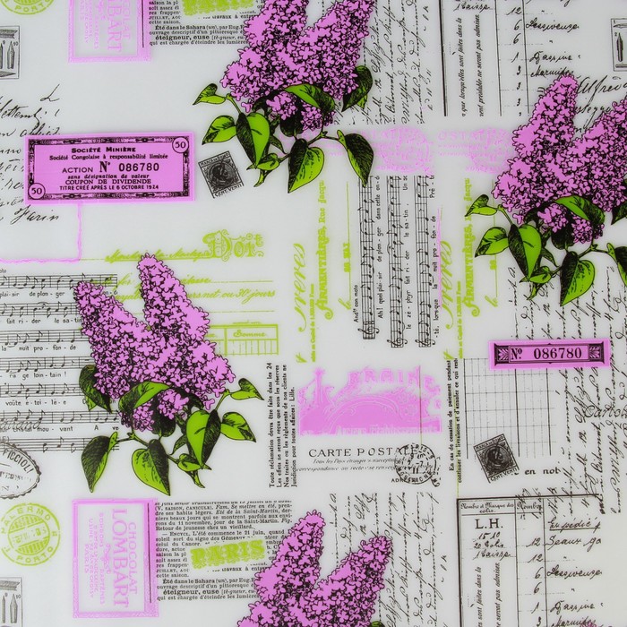 Пленка для цветов и подарков матовая "Сирень" сиреневый 0.7 х 8.2 м, 35 мкм