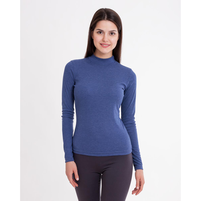 Водолазка "Термо" женская 752-8 (602216) цвет синий меланж, р. 44 (S), рост 170