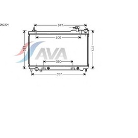 

Радиатор системы охлаждения AVA QUALITY COOLING DN2304