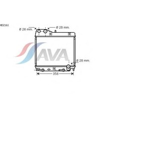 

Радиатор системы охлаждения AVA QUALITY COOLING HD2161