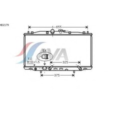 

Радиатор системы охлаждения AVA QUALITY COOLING HD2179