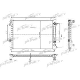 

Радиатор охлаждения двигателя Patron PRS3011