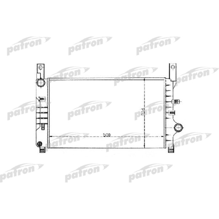 Радиатор охлаждения двигателя Patron PRS3319