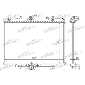 

Радиатор охлаждения двигателя Patron PRS3412