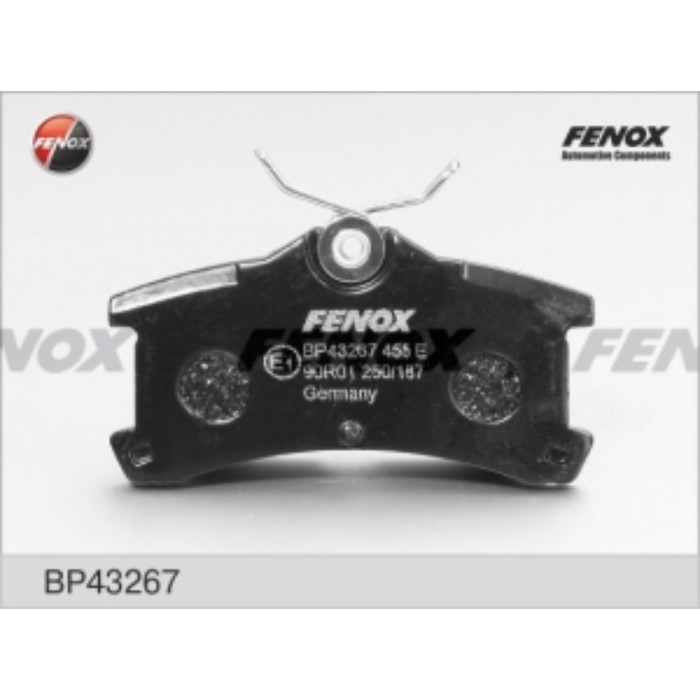 Колодки тормозные FENOX bp43267