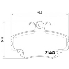 

Колодки тормозные дисковые TEXTAR 2146304