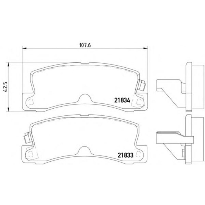 Колодки тормозные дисковые TEXTAR 2183301