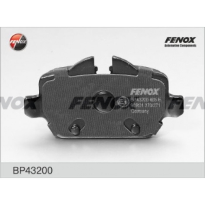 Колодки тормозные FENOX bp43200