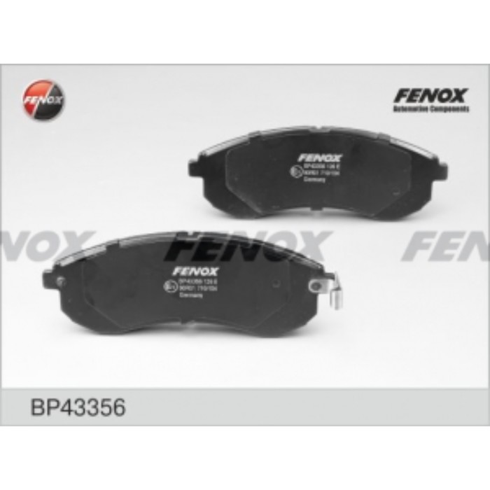 Колодки тормозные FENOX bp43356