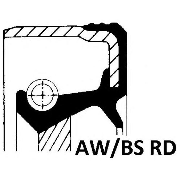 Сальник коленвала ELRING 763918