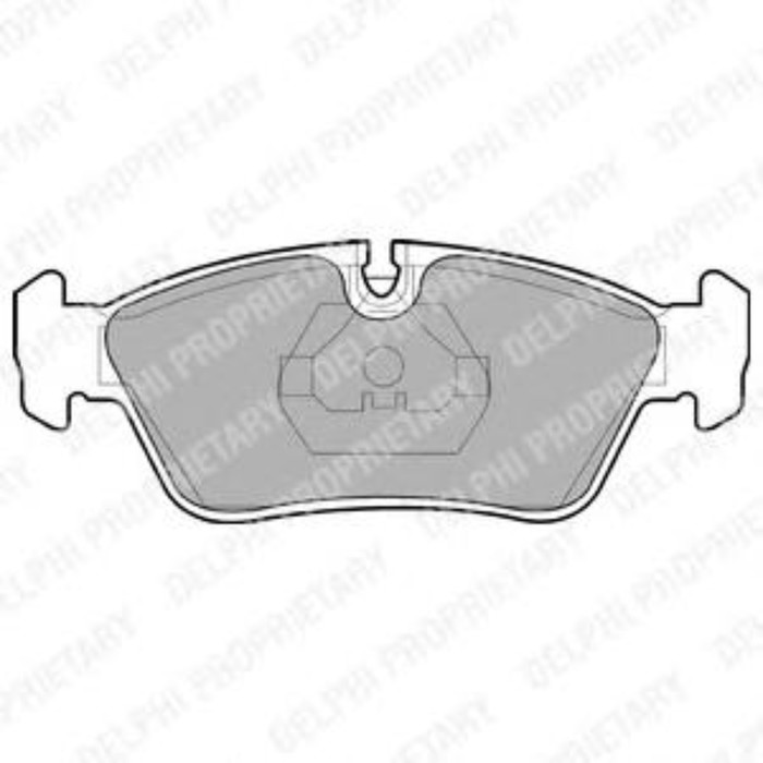 Колодки тормозные DELPHI LP710