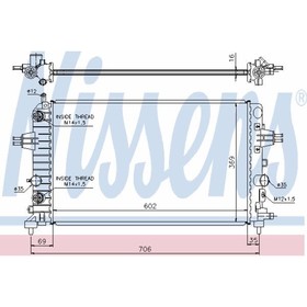 

Радиатор системы охлаждения NISSENS 630702