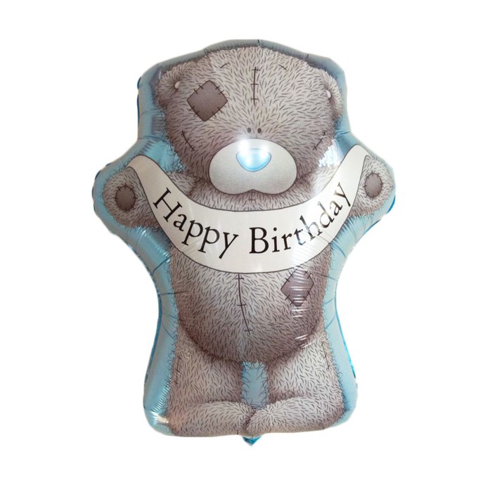 Шар фольгированный 36" "С днем рождения Me to you" мишка Q