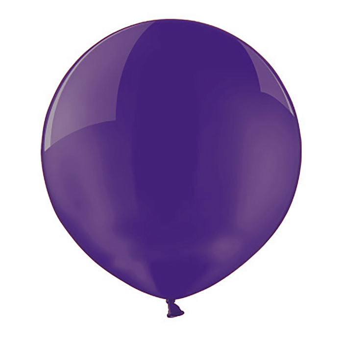 Шар латекс 24" экстра, кристал, фиолетовый BB