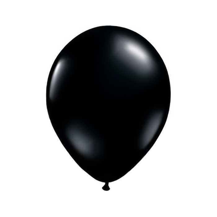 Шар латексный 11", кристалл, набор 100 шт., цвет чёрный