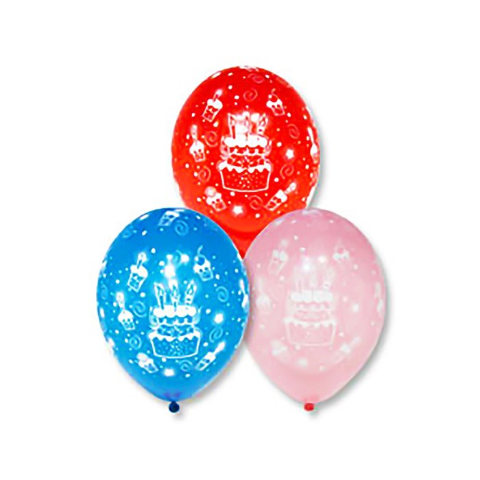 Шар латексный 12" "Торт", пастель, набор 50 шт., цвета МИКС BB