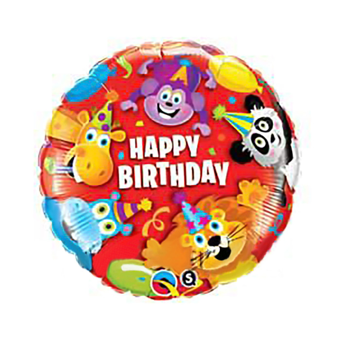 Шар фольгированный 18" "Вечеринка зверей" Q