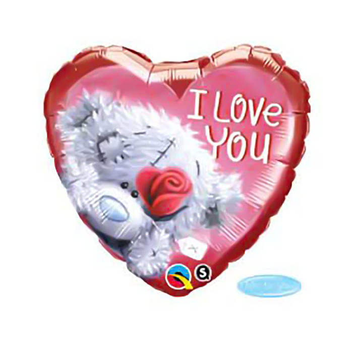 Шар фольгированный сердце 18" "Me To You Я тебя Люблю " розы розовые Q