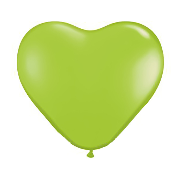 Шар латексный Сердце 6" пастель лайм100 шт. Q