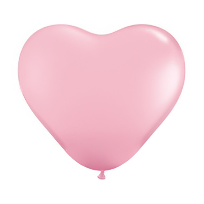 Шар латексный Сердце 36" пастель ярко-розовое Q