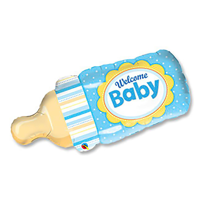 Шар фольгированный 31"Бутылочка голубая" Q