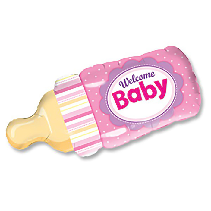 Шар фольгированный 31 "Бутылочка розовая" Q