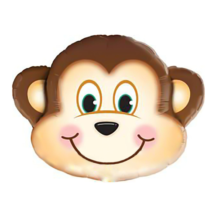 Шар фольгированный 31 "Мартышка голова" Q