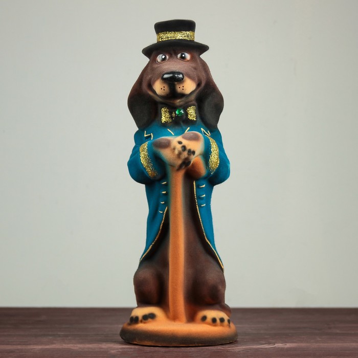 Копилка "Собака Олигарх", флок