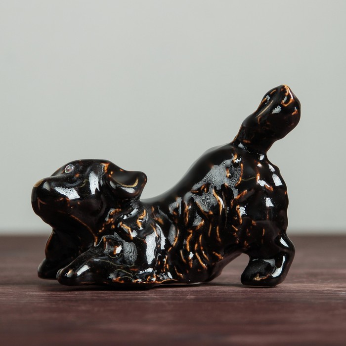 Сувенир "Песик", глянец, чёрный