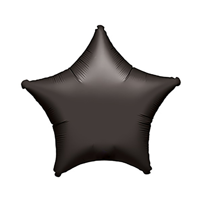 Шар фольгированный "Звезда" 19", пастель, Black