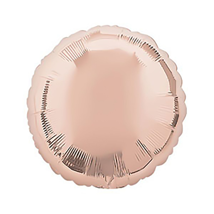 Шар фольгированный Круг 18" Металл Rose Gold АГ