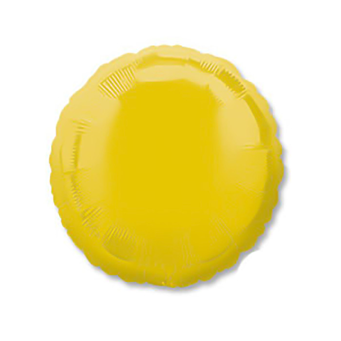 Шар фольгированный Круг 18" Пастель Yellow АГ
