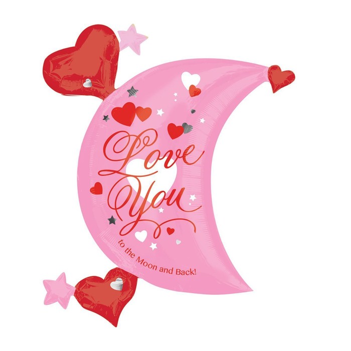 Шар фольгированный 22" "Лунная любовь" АГ