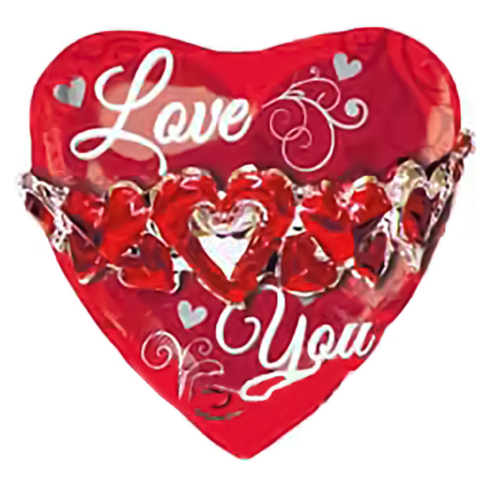 Шар фольгированный 22" "Сердце Я тебя люблю" АГ