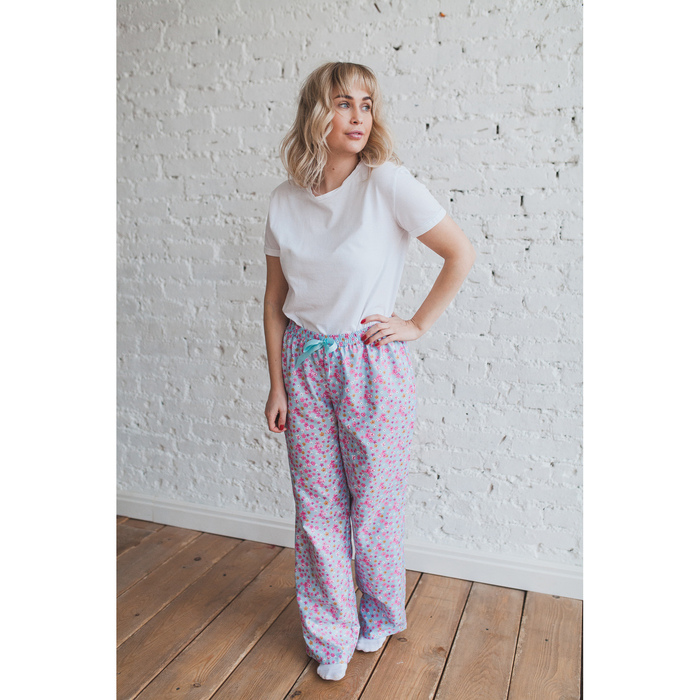 Брюки женские KAFTAN "Flowers of dream", р-р 42-44, 80% хл., 20% п/э