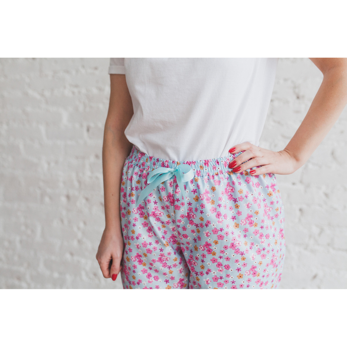 Брюки женские KAFTAN "Flowers of dream", р-р 46-48, 80% хл., 20% п/э