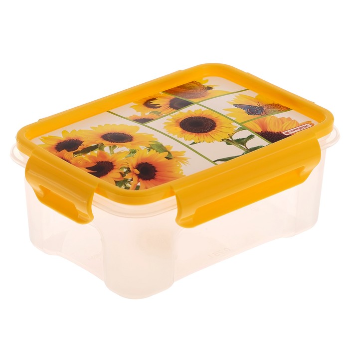 Контейнер 750 мл "Подсолнухи" для СВЧ