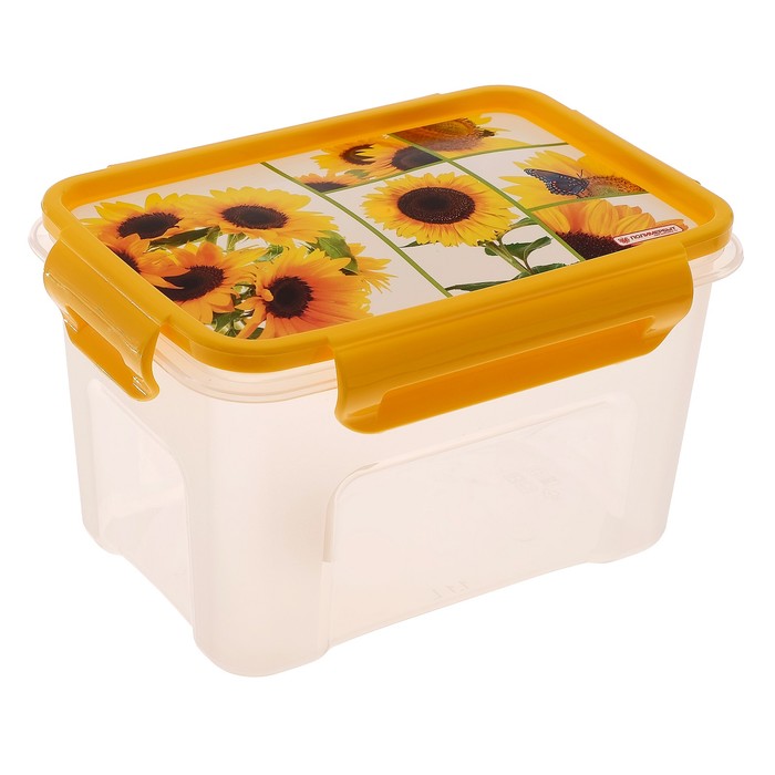 Контейнер 1,1 л "Подсолнухи" для СВЧ