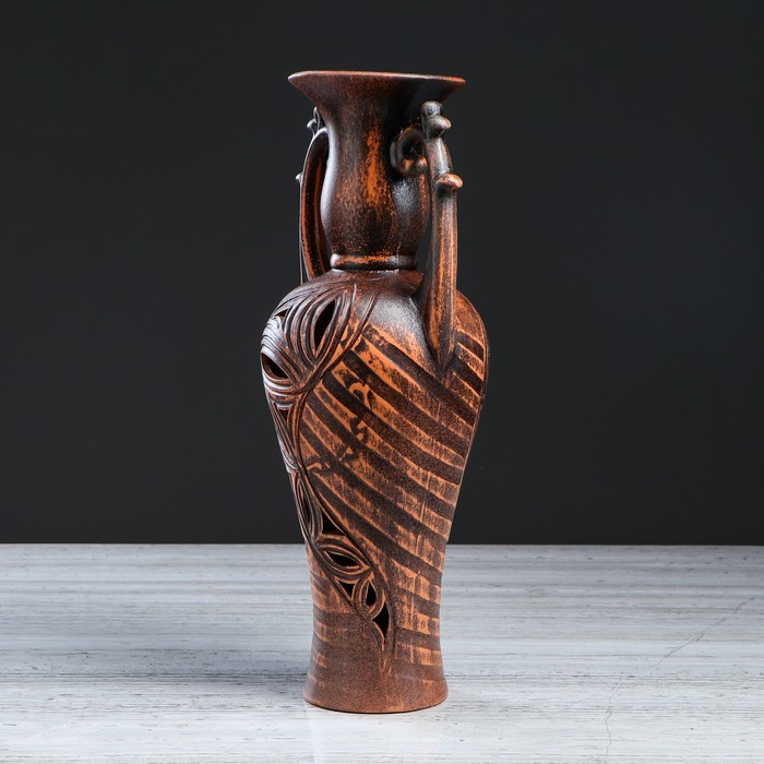 Ваза напольная, красная глина, 40 см