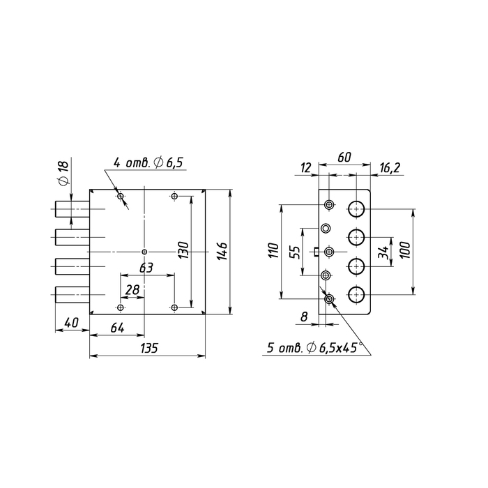 Замок гаражный "Сенат", ЗН 4-ГС-2, 007, 3 ключей