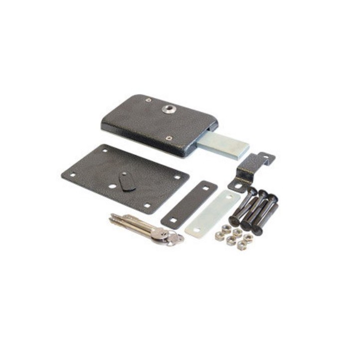 Замок накладной "Стальф", ЗГЦ-012Д (ЗНЦ), кл/кл, крестовой ключ