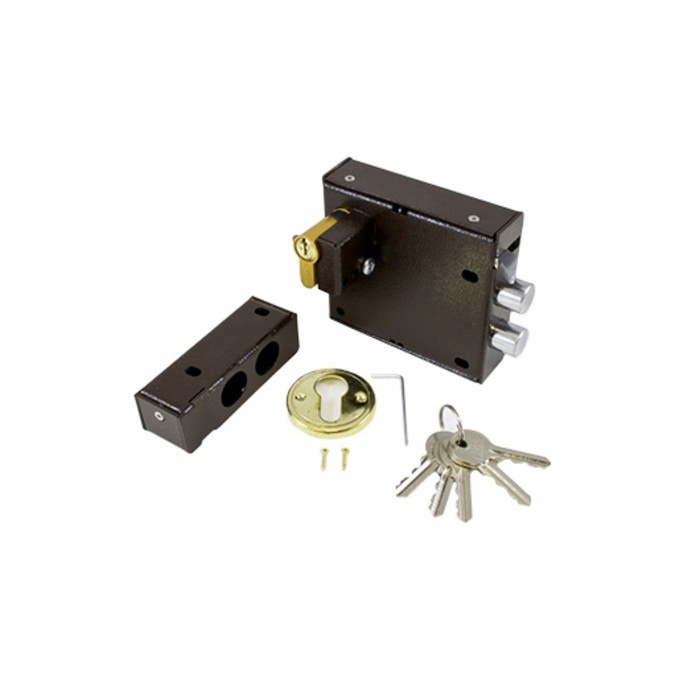 Замок накладной электромеханический "Полис", 111 с ц/м, без блока питания