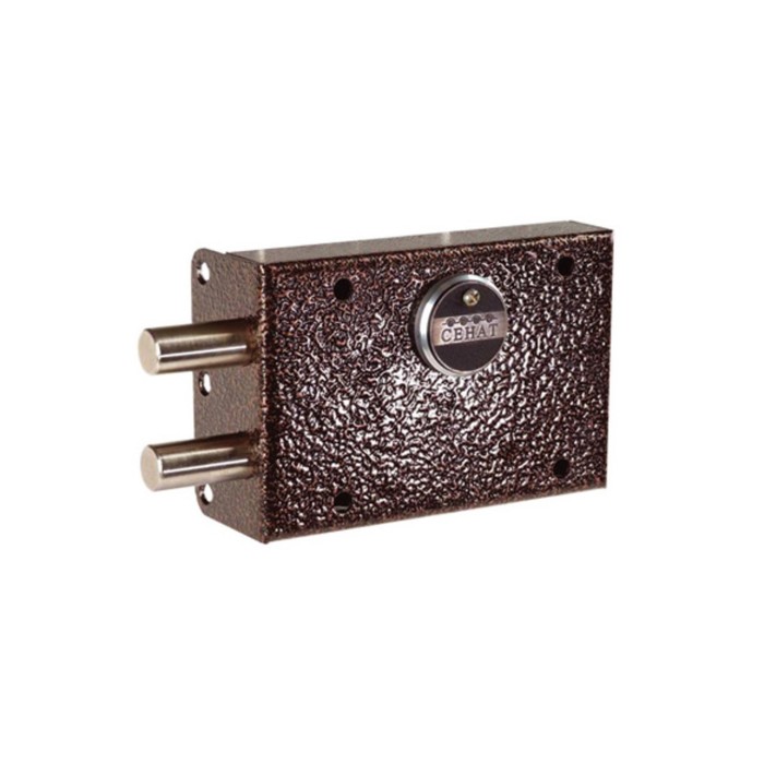 Замок накладной "Сенат", ЗНС 4-2, 110, без ответной планки, двухсторонний, 3 ключа