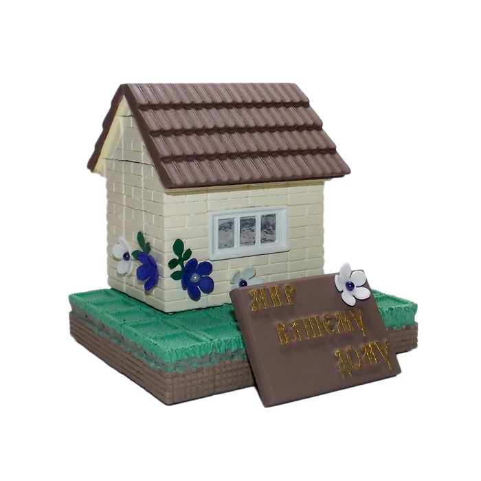 Сувенир "Домик на любой праздник" венге 11х9,5х9см